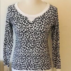 Victoria secret zebra print waffle knit pajama lounge shirt dress